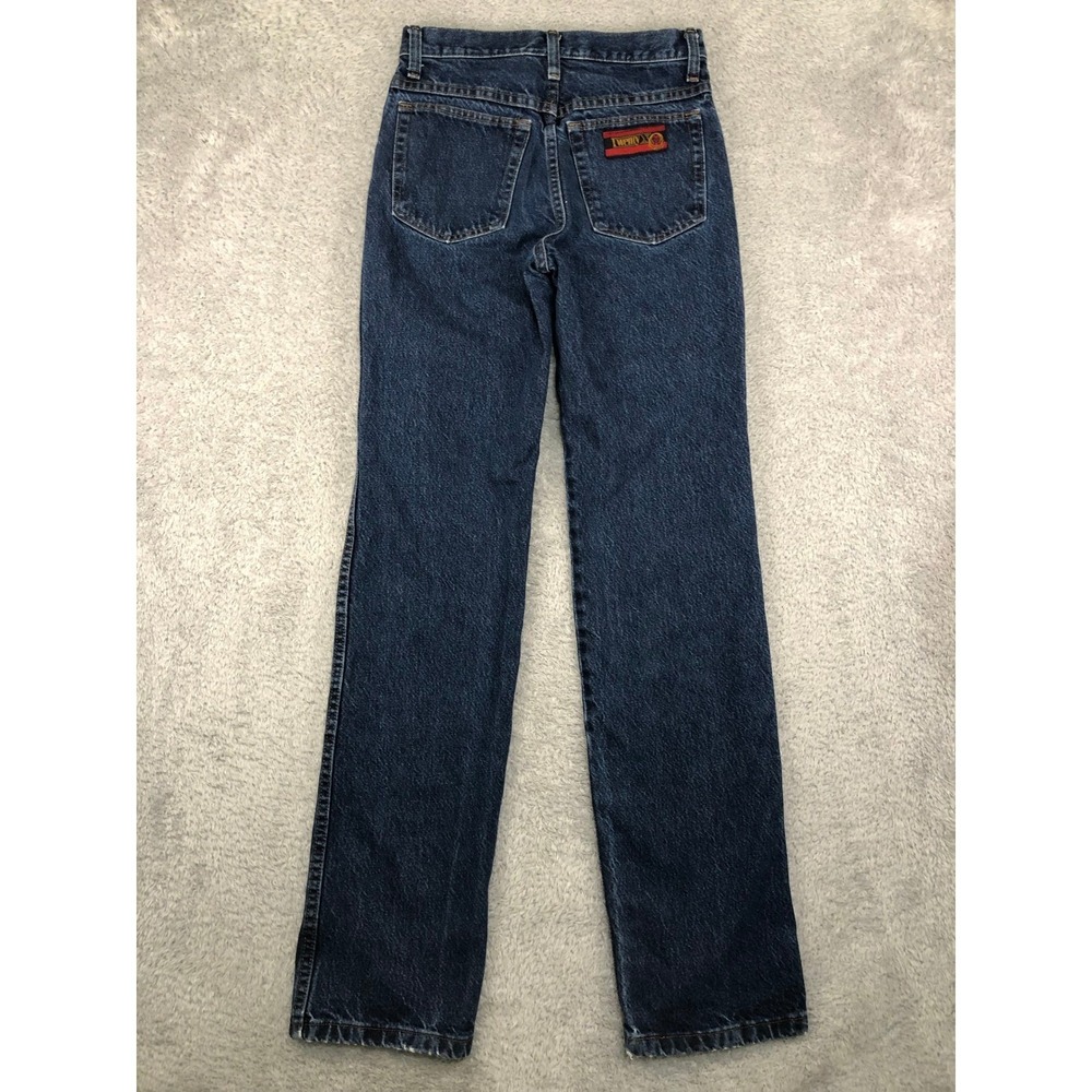 Wrangler 20X Jeans Men 27x34 (Tag 28x34) Blue Slim Fit Western Distressed - Picture 2 of 11